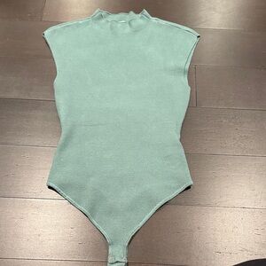 Abercrombie and Fitch Knit Mock Neck Bodysuit